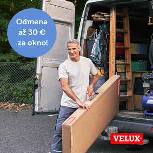 Získajte za montáž okien VELUX extra odmeny